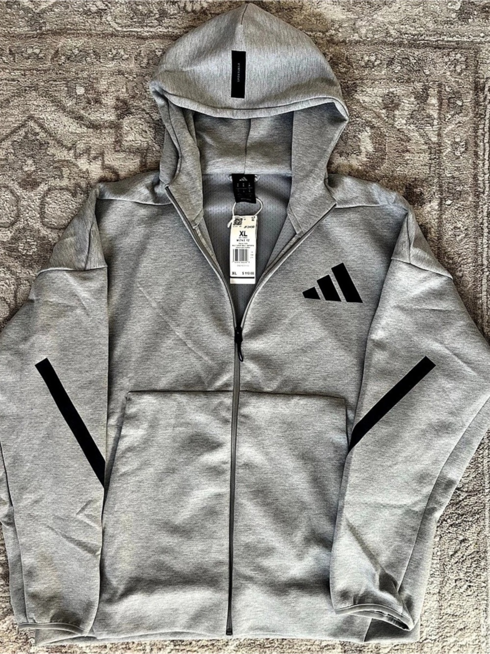 adidas Own The Run Performance Hoodie Gray XL NWT